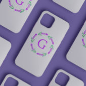 Vrouwelijke en Schattigee minimalistische lavendel iPhone Hoesje