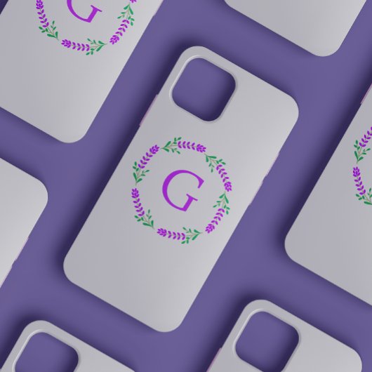 Vrouwelijke en Schattigee minimalistische lavendel iPhone Hoesje