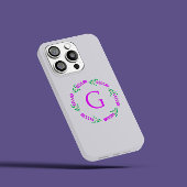 Vrouwelijke en Schattigee minimalistische lavendel iPhone Hoesje