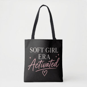 Vrouwelijke Esthetische Zwarte Soft Girl Era  Tote Bag