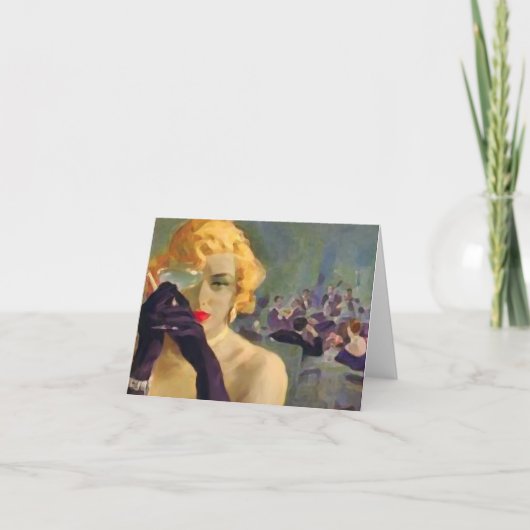 Vrouwelijke Fataliteit ~ Kaart / Uitnodigingen (Voorkant)