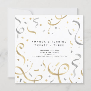 Vrouwelijke Faux Gold & Silver Moderne volwassen v Kaart