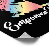 Vrouwelijke feministische vrouwen empowerment poster (Hoek)