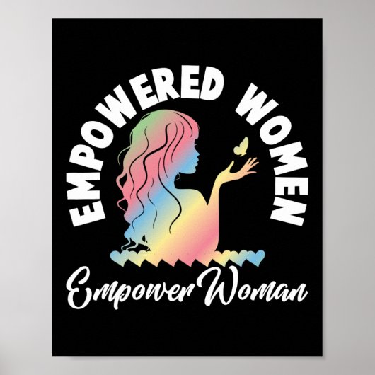 Vrouwelijke feministische vrouwen empowerment poster (Voorkant)