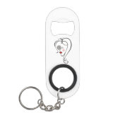 Vrouwelijke Fotograaf Sleutelhanger Flessenopener (Voorkant)