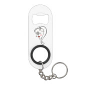 Vrouwelijke Fotograaf Sleutelhanger Flessenopener (Achterkant)