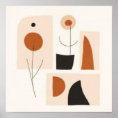 Vrouwelijke Geometrische Lijnkunst Set V Poster (Voorkant)