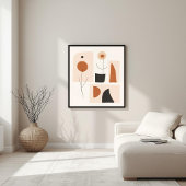 Vrouwelijke Geometrische Lijnkunst Set V Poster
