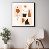 Vrouwelijke Geometrische Lijnkunst Set V Poster