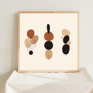 Vrouwelijke Geometrische Lijnkunst Set X Poster