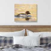 Vrouwelijke gewone brilduiker canvas afdruk (Insitu (Slaapkamer))
