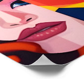 Vrouwelijke gezichten poster (Hoek)