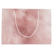Vrouwelijke Glam Roze Bruiloftsfeest Groot Cadeauzakje (Achterkant)