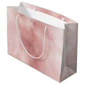 Vrouwelijke Glam Roze Bruiloftsfeest Groot Cadeauzakje (Achterkant Gekanteld)