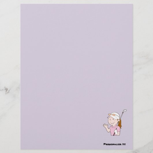 Vrouwelijke Golfer Flyer (Voorkant)