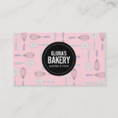 Vrouwelijke grillige Whisky Spatula Bakkerij Visitekaartje (Voorkant)