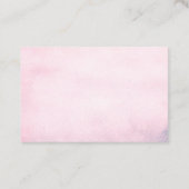 Vrouwelijke Grisaille Roos Roze Counseling Ministr Visitekaartje (Achterkant)