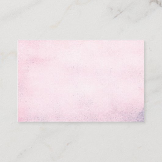 Vrouwelijke Grisaille Roos Roze Counseling Ministr Visitekaartje (Achterkant)