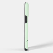 Vrouwelijke Groene Monogram Moderne Script Geperso iPhone Hoesje (Rechterkant)