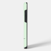 Vrouwelijke Groene Monogram Moderne Script Geperso iPhone Hoesje (Linkerkant)
