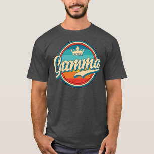 Vrouwelijke Gumma Retro Name Funny Style Grandm T-shirt