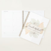 Vrouwelijke Hand Geschilderde Waterverf Bloemenpat Planner (Display)