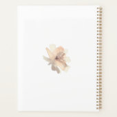 Vrouwelijke Hand Geschilderde Waterverf Bloemenpat Planner (Achterkant)