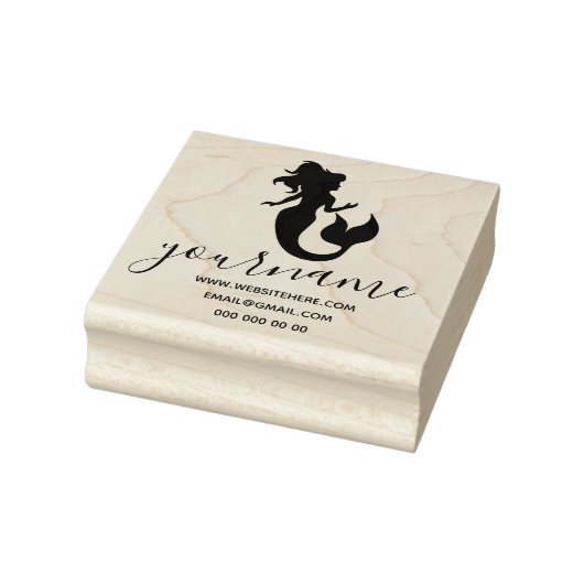 Vrouwelijke handtekening Zeemeermin Rubberstempel (Stempel)