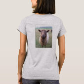 Vrouwelijke Hanes ComfortSoft® T-Shirt, White T-shirt (Achterkant)