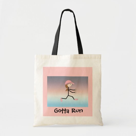 Vrouwelijke hardloper tote bag (Voorkant)