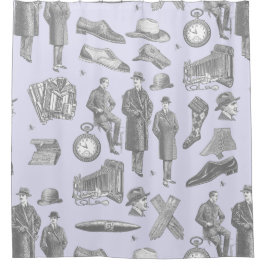 vrouwelijke herenmode antieke herenkleding toile p douchegordijn