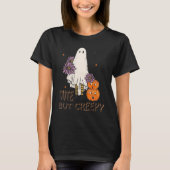 Vrouwelijke Herfst Halloween Spooky Pumpkin Spice  T-shirt (Voorkant)