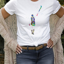 Vrouwelijke Hockeyspeelster T-shirt