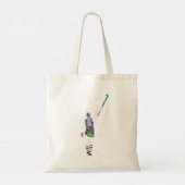 Vrouwelijke Hockeyspeelster Tote Bag (Achterkant)