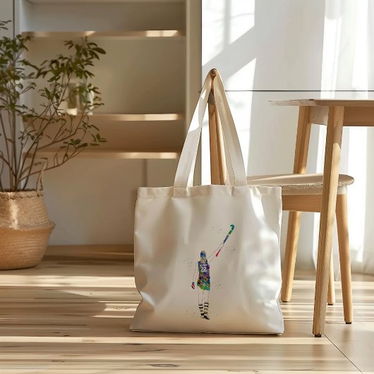 Vrouwelijke Hockeyspeelster Tote Bag