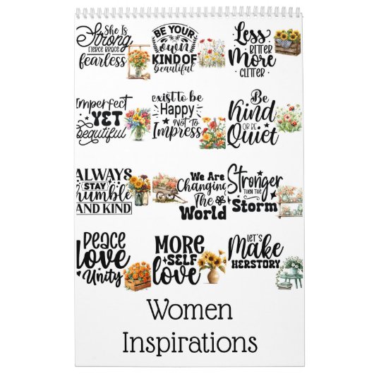 Vrouwelijke inspiratiekalender kalender (Hoes)
