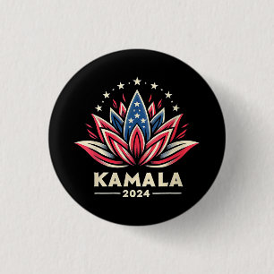 Vrouwelijke Kamala Harris 2024 presidentscampagne Ronde Button 3,2 Cm