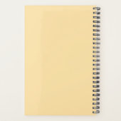 Vrouwelijke kat houdt dagelijkse planner vast (Achterkant)