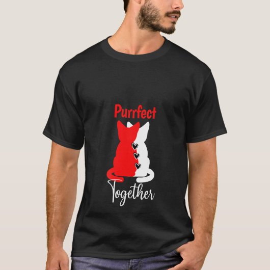 Vrouwelijke katoenpyjama voor paren t-shirt (Voorkant)