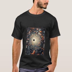 Vrouwelijke katten in zwart gat grappige kat   kat t-shirt