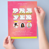 Vrouwelijke kerk Prayer Conference Service Flyer (Hand)