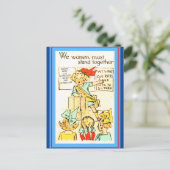  vrouwelijke kiezers krijgen klap gewijzigd Suffra Briefkaart (Staand voorkant)