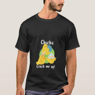 Vrouwelijke kippen brengen me op Pasen Gezegde Paa T-shirt