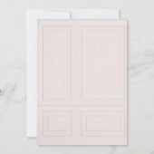 Vrouwelijke klassieke vintage bruiloft save the date (Achterkant)