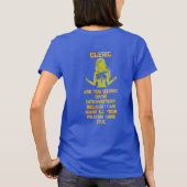 Vrouwelijke Klerk Gezocht T-shirt (Achterkant)