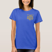 Vrouwelijke Klerk Gezocht T-shirt (Voorkant)