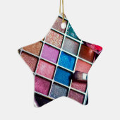 Vrouwelijke kleurrijke make-up artiest keramisch ornament (Rechts)