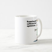 Vrouwelijke koffiedrinker koffiemok (Voorkant rechts)