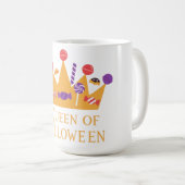 Vrouwelijke koningin van Halloween Koffiemok (Voorkant rechts)