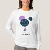 *~* Vrouwelijke kraammoeder Aquarius Zodiac Funny T-shirt (Voorkant)